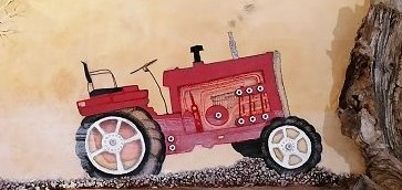 Teilansicht Traktor